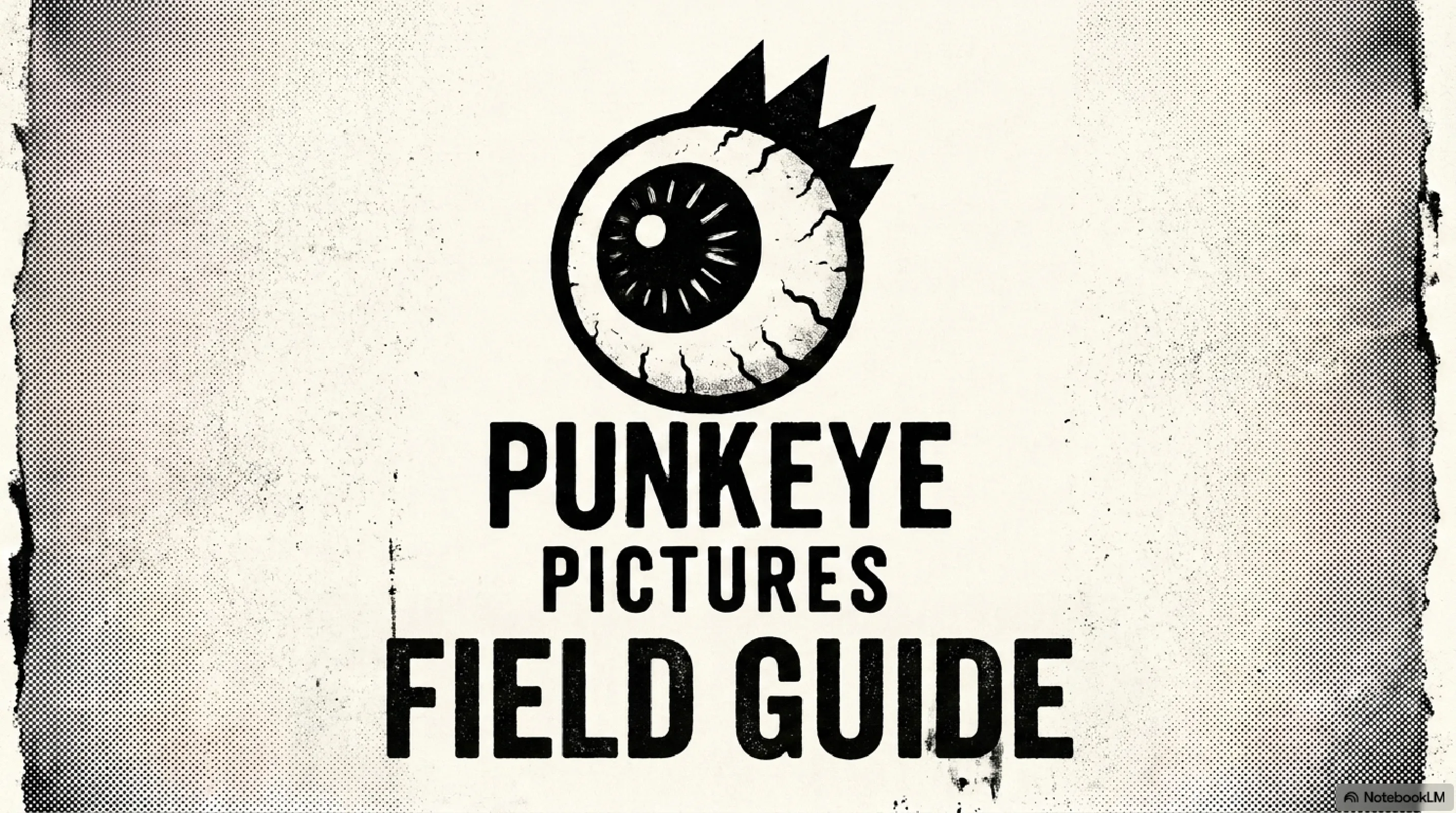 Punkeye Pictures Field Guide — title slide with logo.